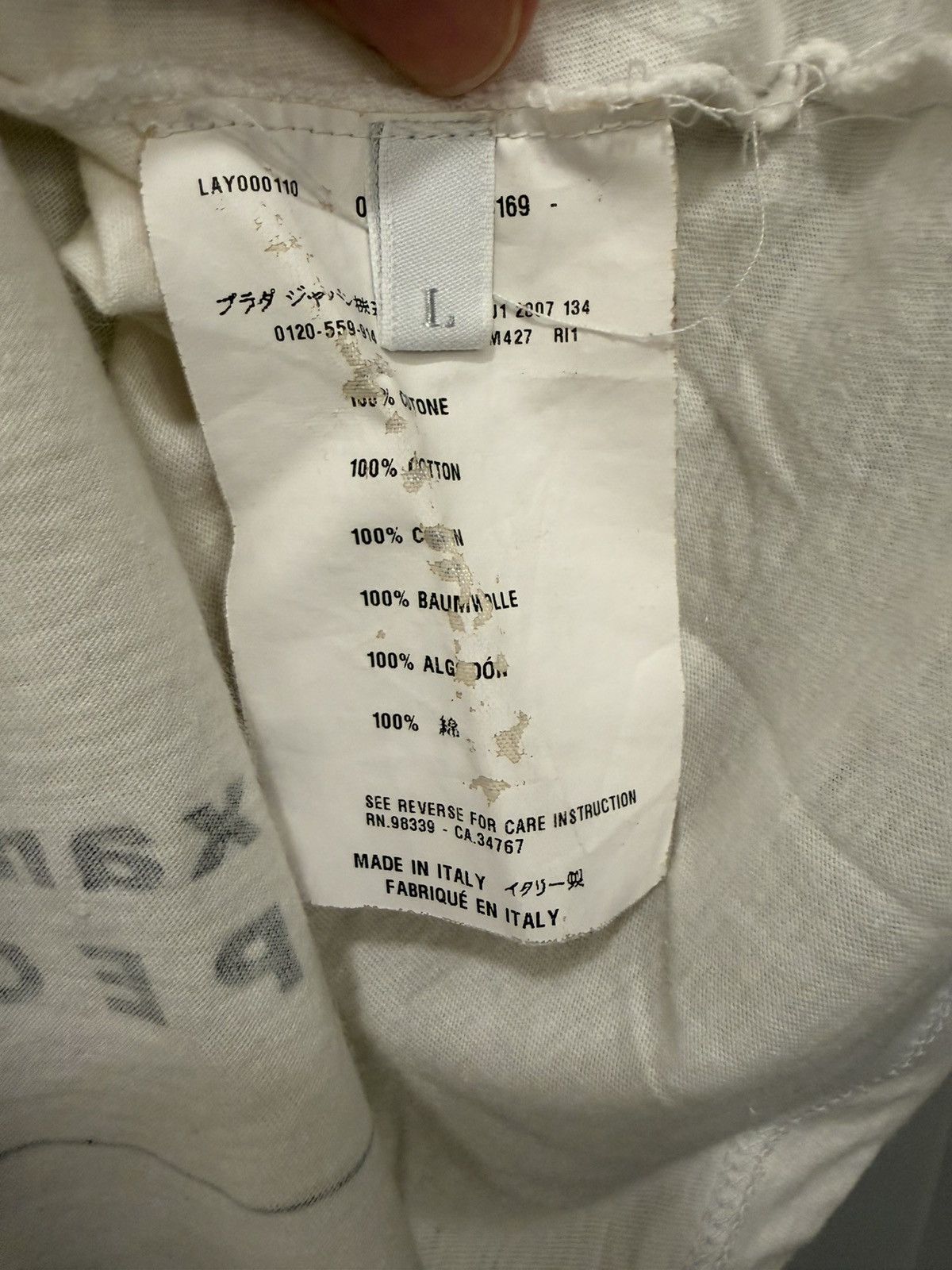 Prada Prada T-shirt Size US L / EU 52-54 / 3 - 9 Thumbnail