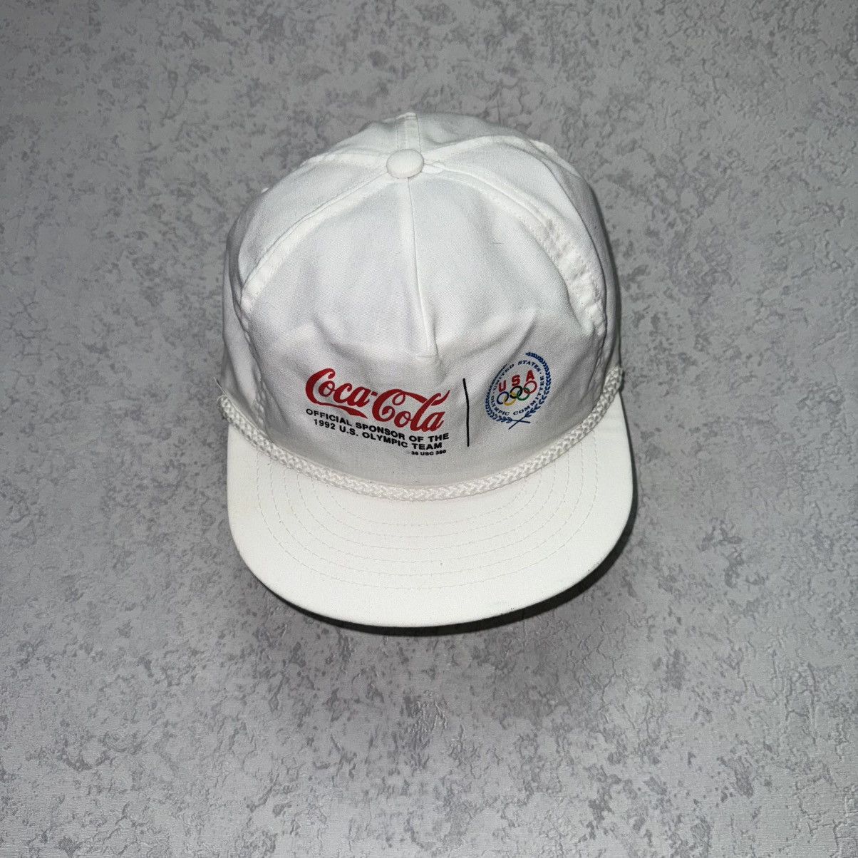 Coca Cola Vintage 1992 COCA-COLA Official Olympic Cap Size ONE SIZE - 1 Thumbnail