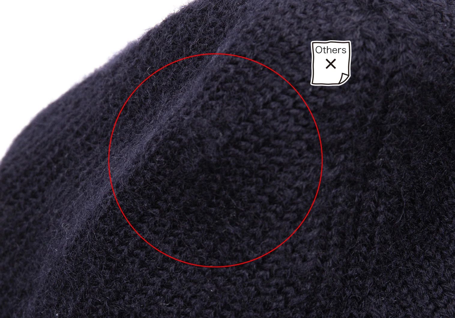 Dries Van Noten Wool Ribbed Knit Cap in Navy Blue Size ONE SIZE - 7 Thumbnail