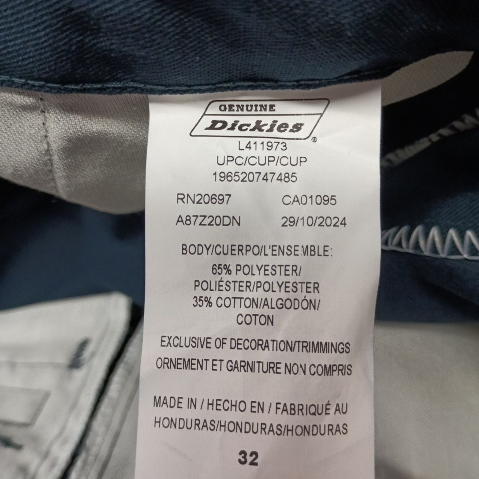 Dickies Dickies Essential Work Shorts Men's Size 32 Blue 13" Inseam Size US 32 / EU 48 - 3 Thumbnail