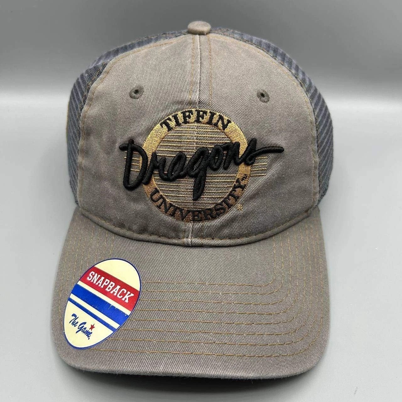 The Game Vintage Tiffin University Dragons Trucker Hat NCAA Snap Back Size ONE SIZE - 1 Thumbnail
