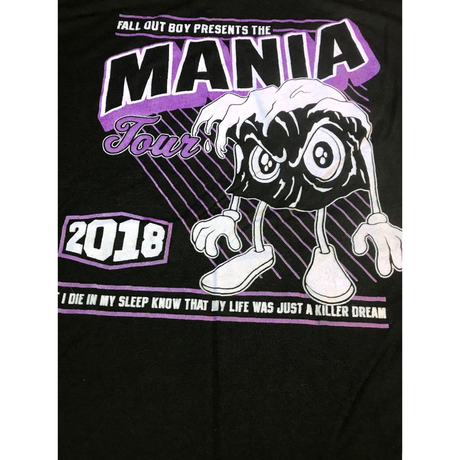 Vintage FALL OUT BOY 2018 Mania Concert Tour Women's T-Shirt Black L Size L / US 10 / IT 46 - 3 Thumbnail