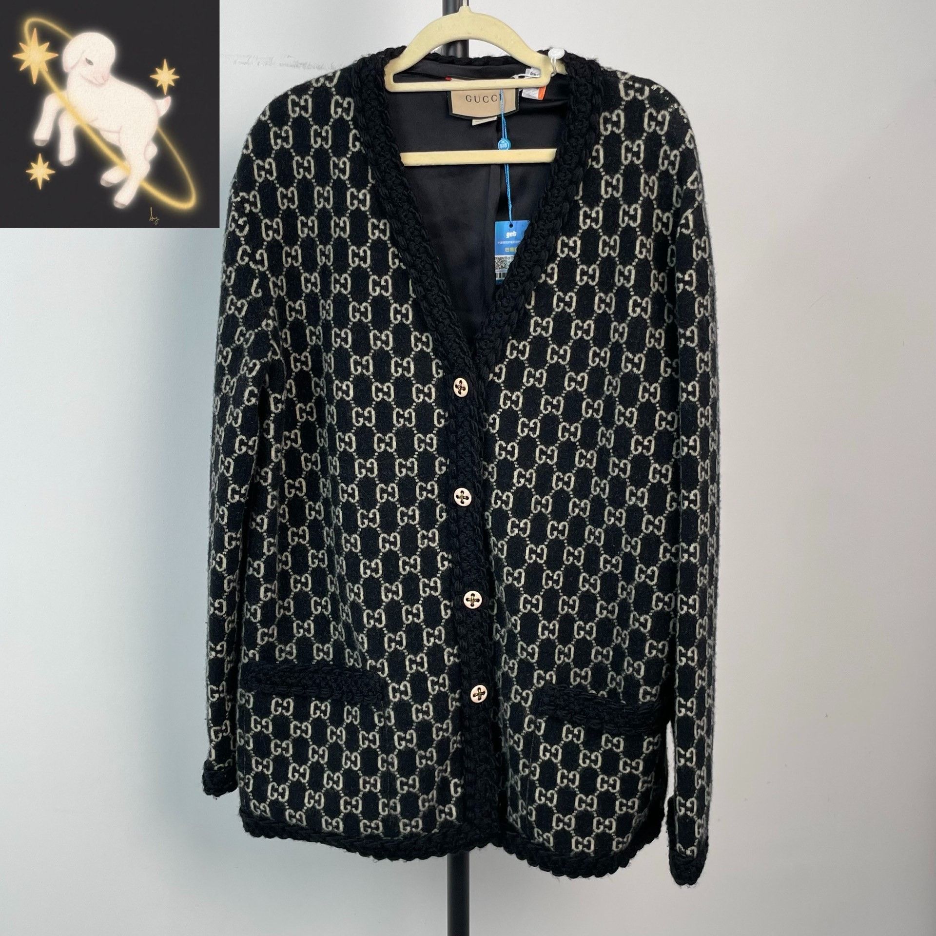 Gucci Gucci Wool Black Sweater L Women Size L / US 10 / IT 46 - 1 Thumbnail