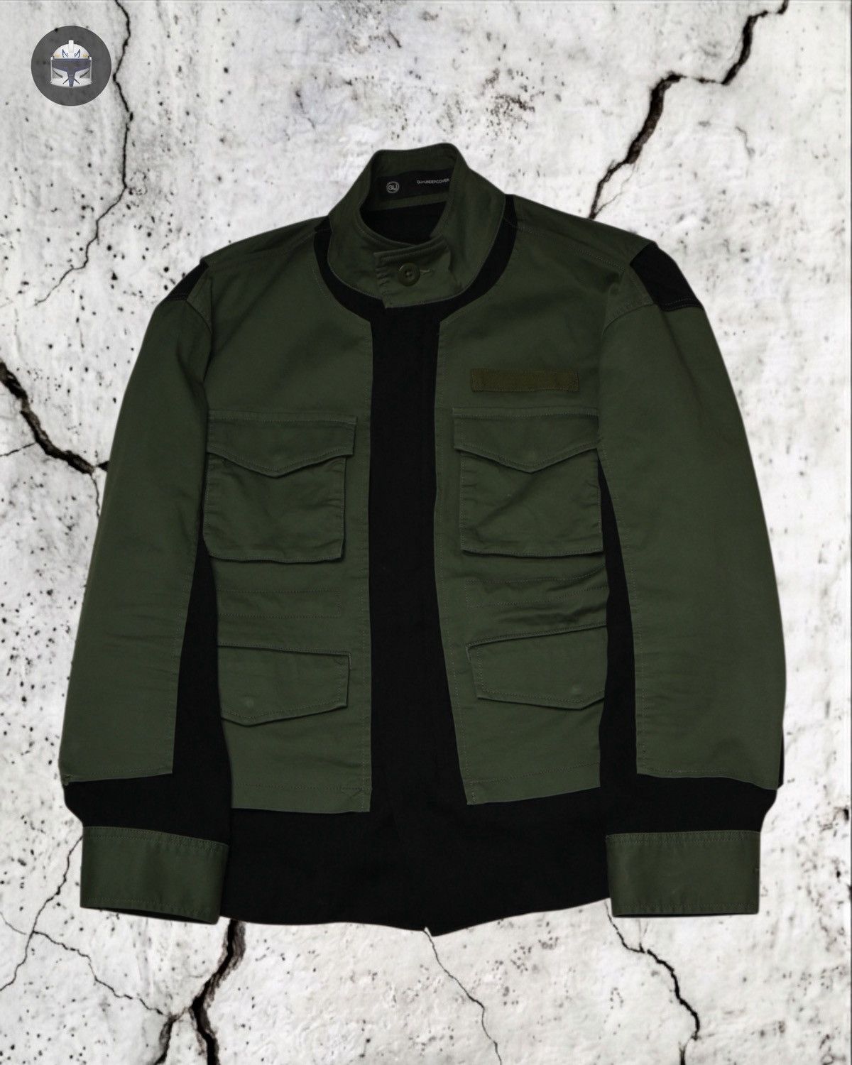 GU × Undercover GU x UNDERCOVER Military Utility Jacket – Olive/Black Size US XS / EU 42 / 0 - 1 Thumbnail