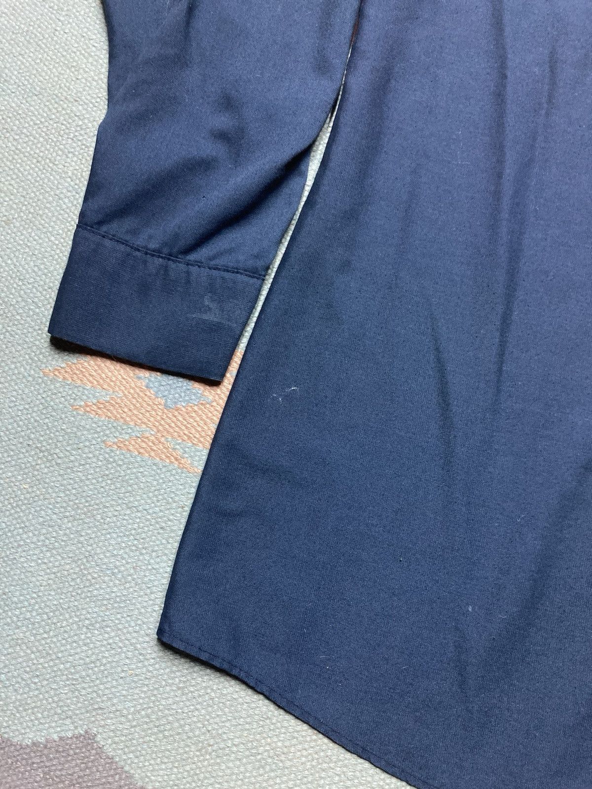 Red Kap × Vintage Vtg red kap work shirt navy blue paint distressed small Size US S / EU 44-46 / 1 - 8 Thumbnail