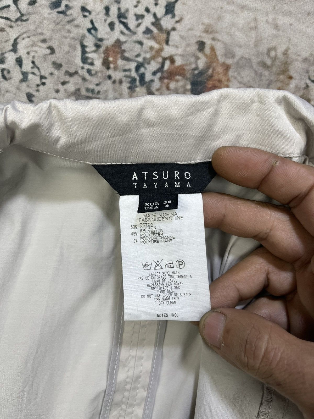 ATSURO TAYAMA Atsuro Tayama Cream Belt Tie Waist Blazer Size M / US 6-8 / IT 42-44 - 13 Thumbnail