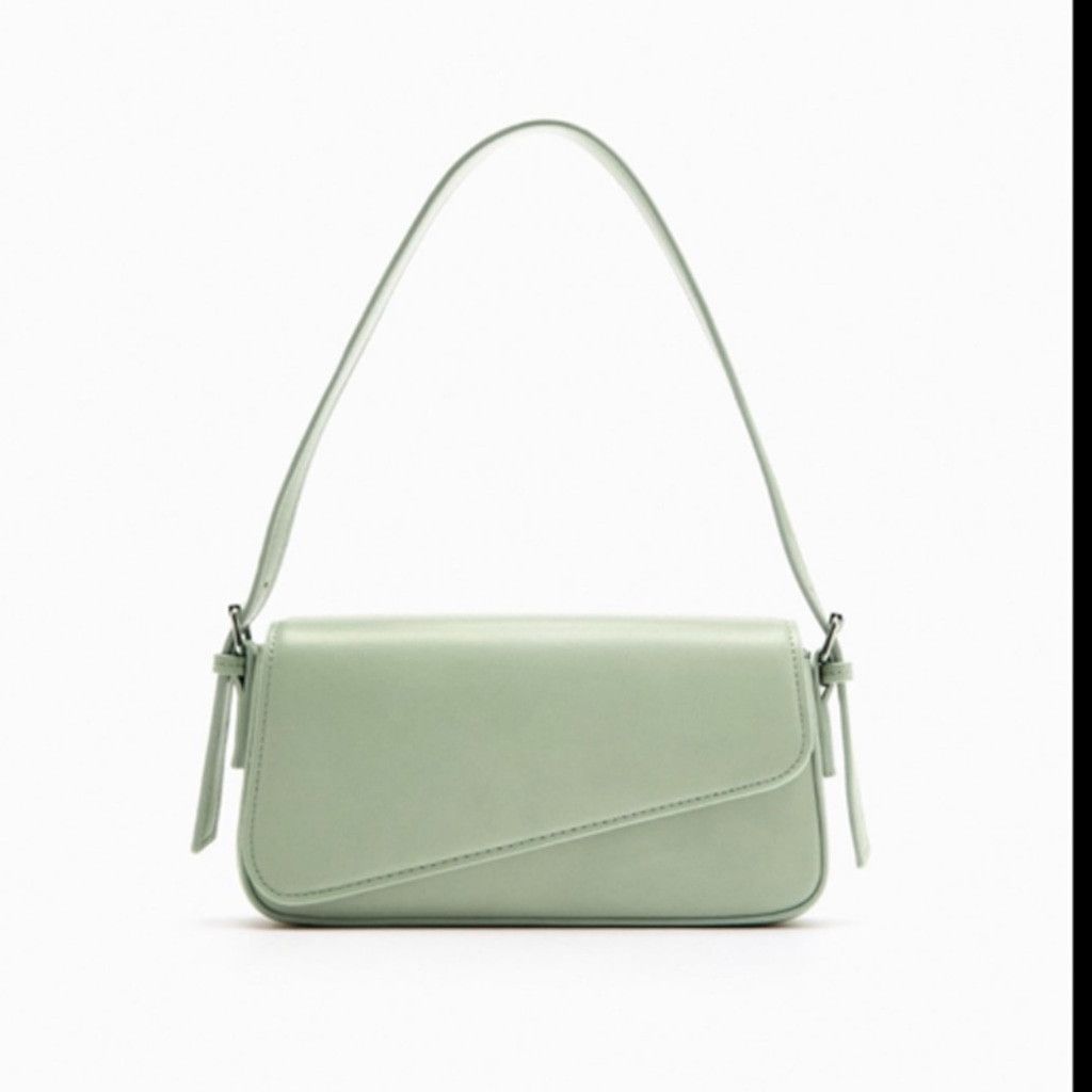 Zara 💚 Stylish Geometric Flap Shoulder Bag Size ONE SIZE - 1 Thumbnail