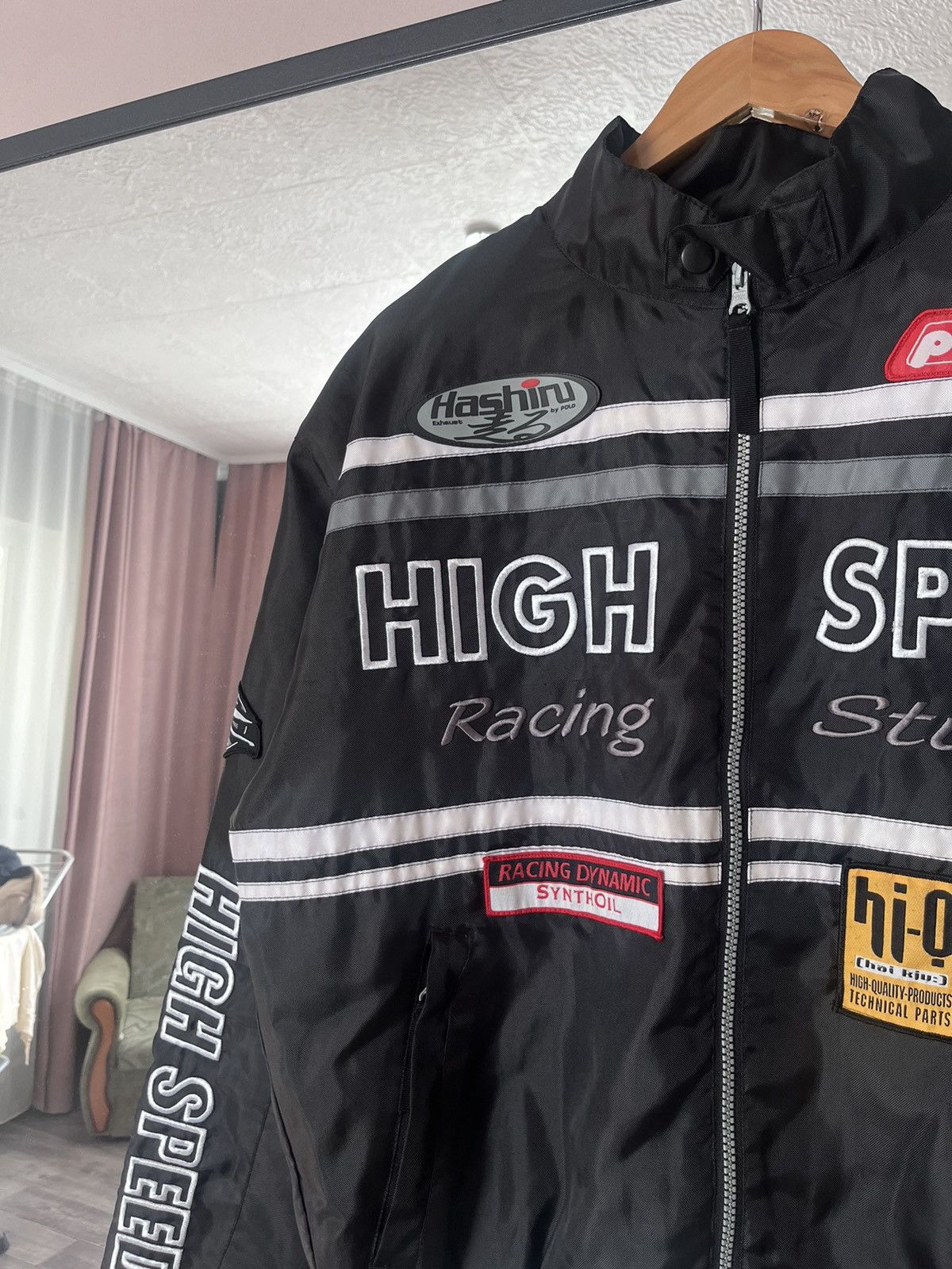 Vintage Polo High Speed Racing Moto Multi Logo Jacket