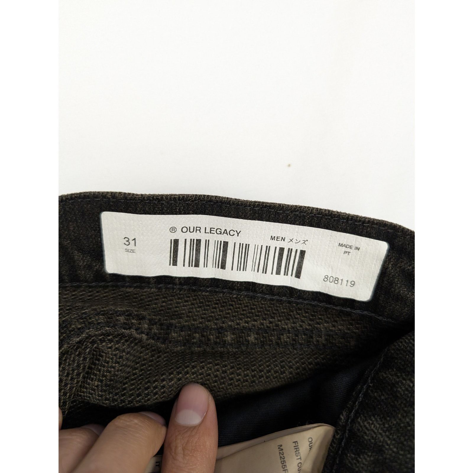 Our Legacy o1rshd1 Kamari Black Chain Twill Jean in Black Size US 31 - 14 Thumbnail