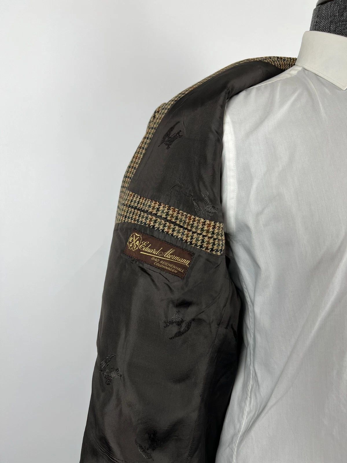 Burberry Burberrys Multicolor Houndstooth Wool Cashmere Blazer Jacket Size 46R - 10 Thumbnail
