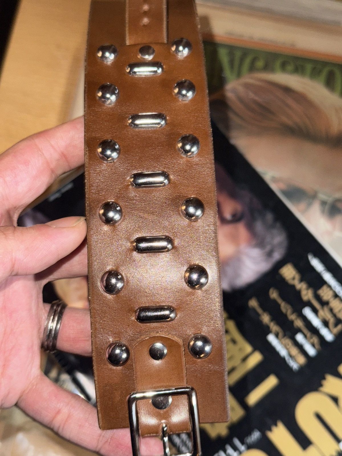 Other Vintage 1971 Hunter S. Thompson Leather Wristband Raoul Duke Size ONE SIZE - 2 Thumbnail