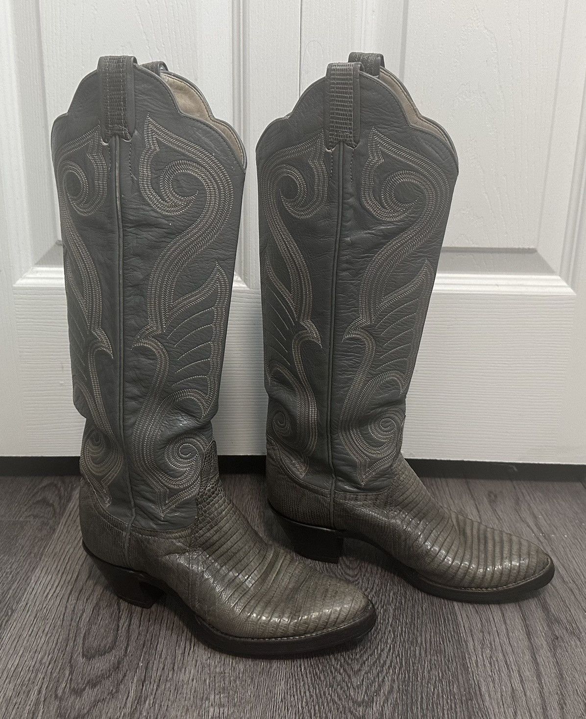 Larry Mahan Vintage Exotic Leather Larry Mahans Size US 7.5 / IT 37.5 - 1 Thumbnail