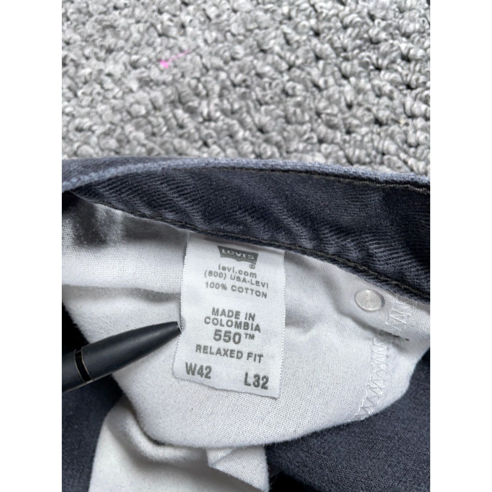 Levi's VINTAGE Levi's 550 Relaxed Fit Jeans Men's 40 x 30 (42 x 32 Tag) Black Denim Size US 42 / EU 58 - 5 Thumbnail