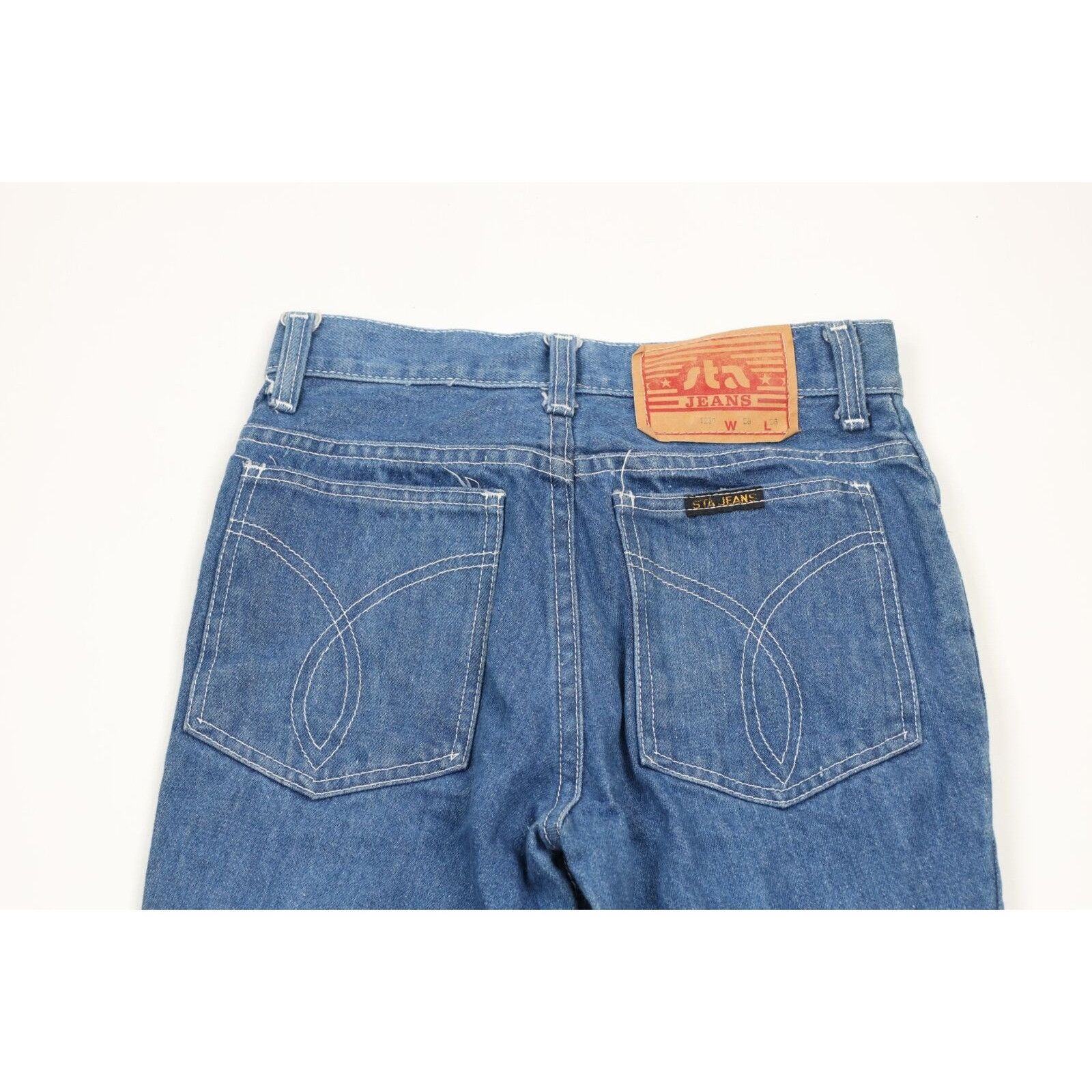Vintage Vintage 70s Streetwear Distressed Flared Bell Bottoms Jeans Size 26" / US 2 / IT 38 - 9 Thumbnail