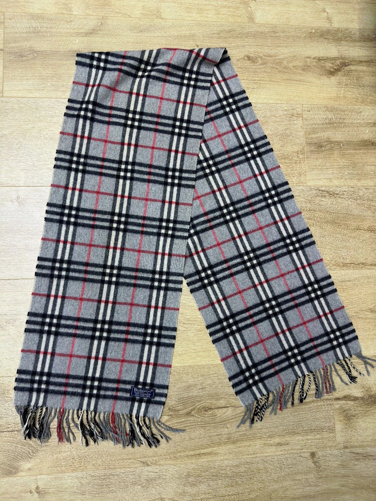 Burberry Burberrys Vintage Nova Check Pure Cashmere Scarf 170×30 cm Size ONE SIZE - 6 Thumbnail
