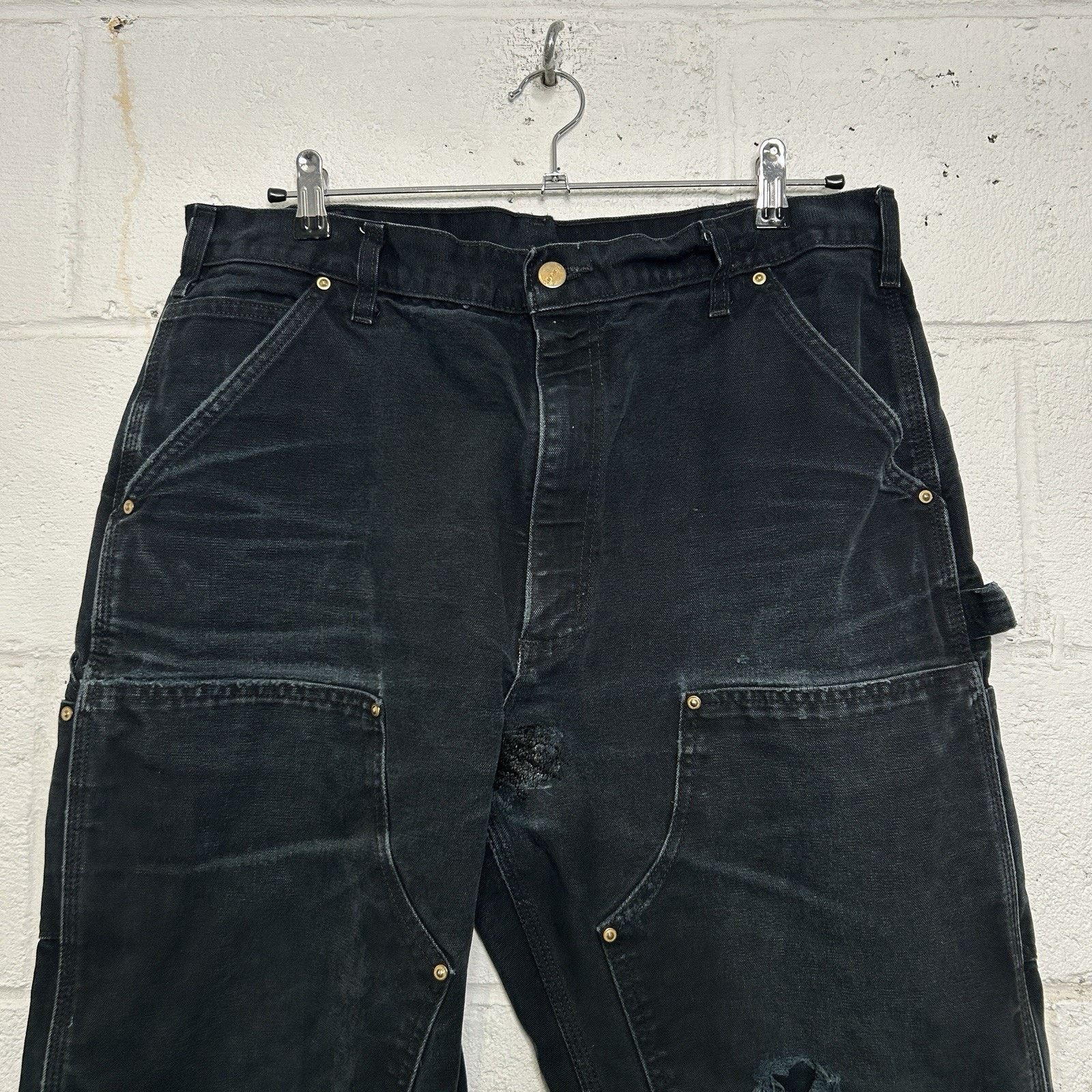 Carhartt Vintage Carhartt DoubleKnee Carpenter Pants “Black” B01 BLK Size US 36 / EU 52 - 3 Thumbnail