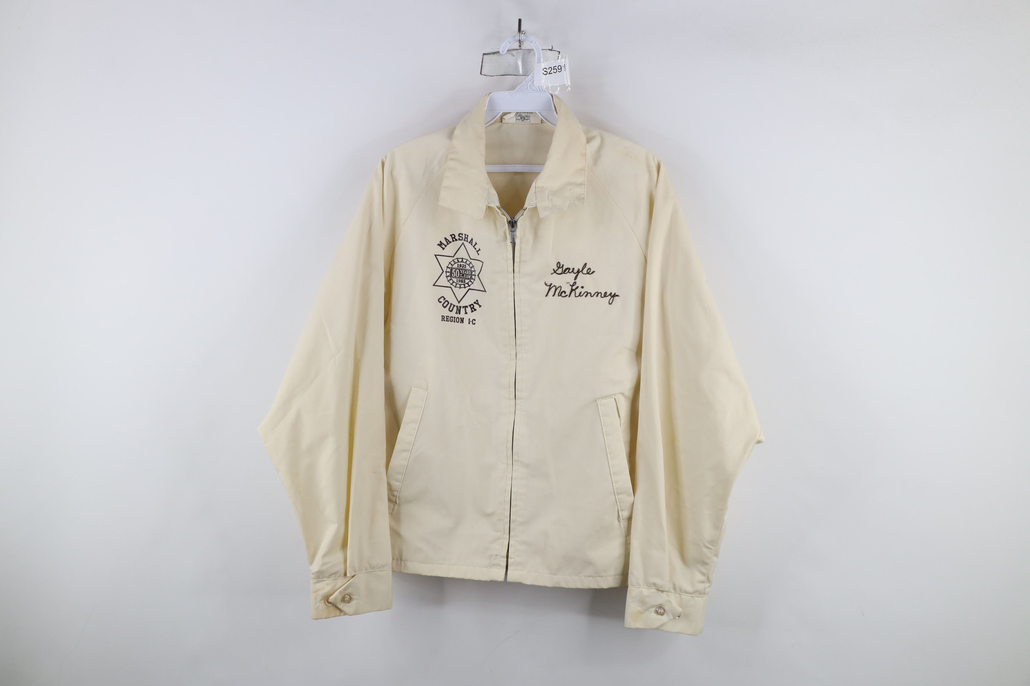 Vintage Vintage 80s UAW Marshall Country Region 1-C Racer Jacket USA Size US S / EU 44-46 / 1 - 1 Thumbnail