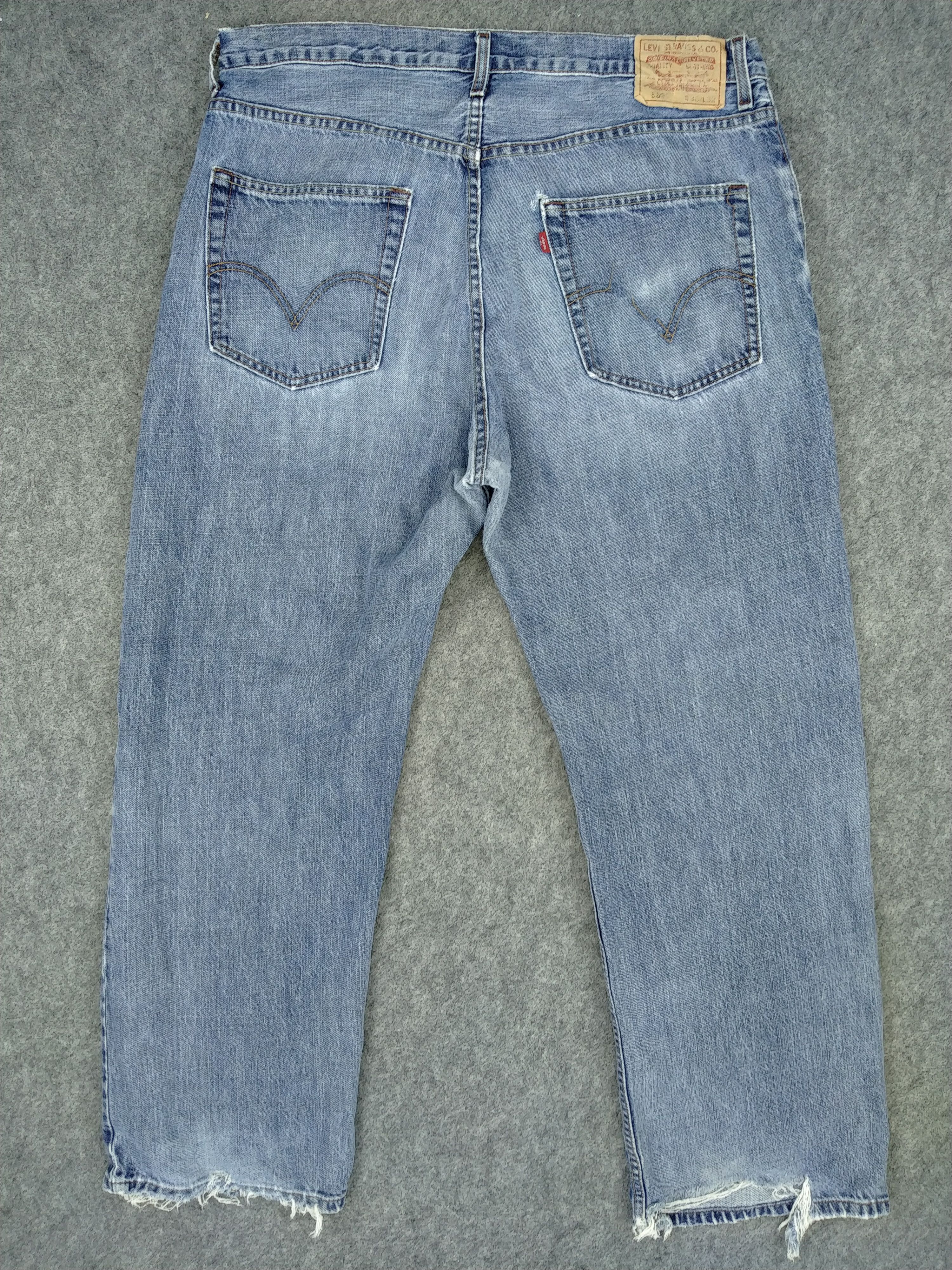 Levi's Distressed Vintage Levi's 569 Loose Straight Denim -JN728 Size US 38 / EU 54 - 2 Thumbnail