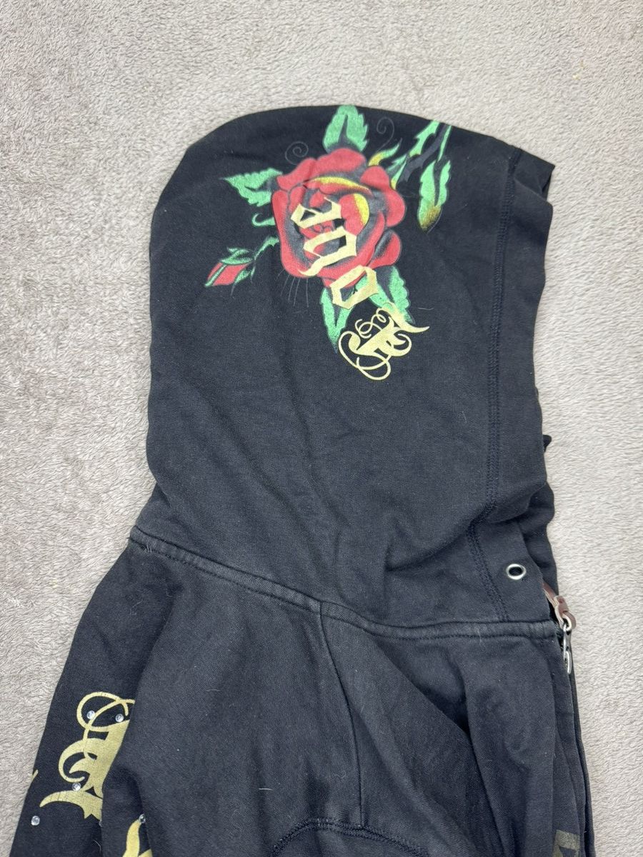 Japanese Brand Lobe Y2K Faded Rhinestone Hoodie Hysteric Glamour LGB style Size US S / EU 44-46 / 1 - 6 Thumbnail