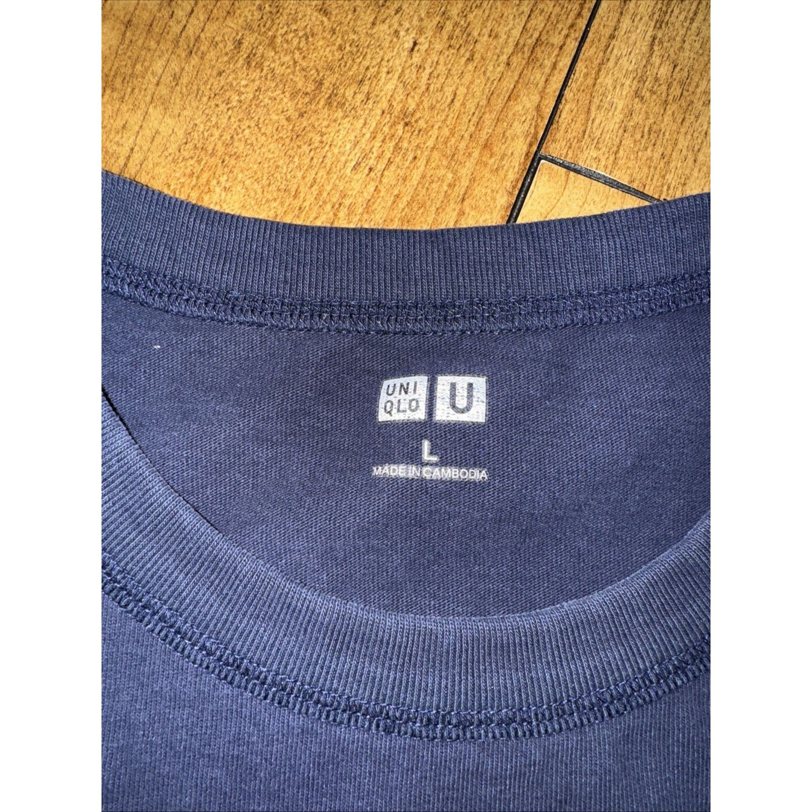 Japanese Brand × Uniqlo Uniqlo Boxy T-Shirt Navy Blue Large 22x29 Size US L / EU 52-54 / 3 - 2 Thumbnail