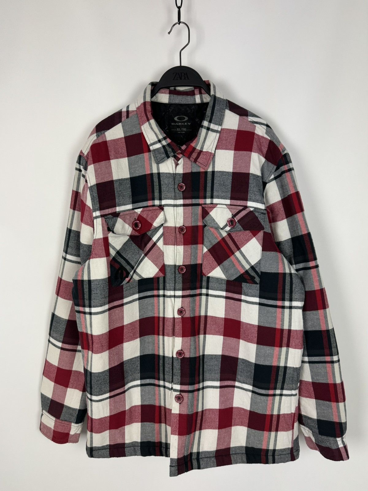 Oakley Oakley Quilted Flannel Overshirt Jacket Size US XL / EU 56 / 4 - 3 Thumbnail