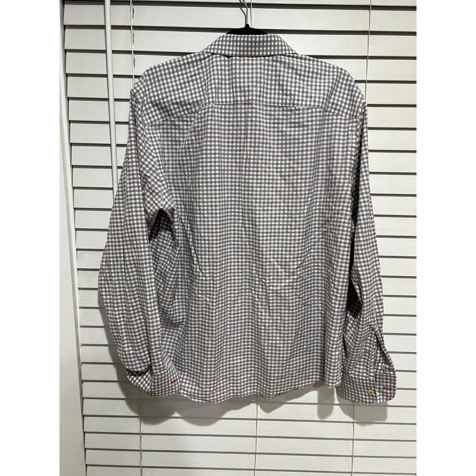 UNTUCKit UNTUCKit Mens Large Gray White Gingham Checkered Long Sleeve Size US L / EU 52-54 / 3 - 3 Thumbnail