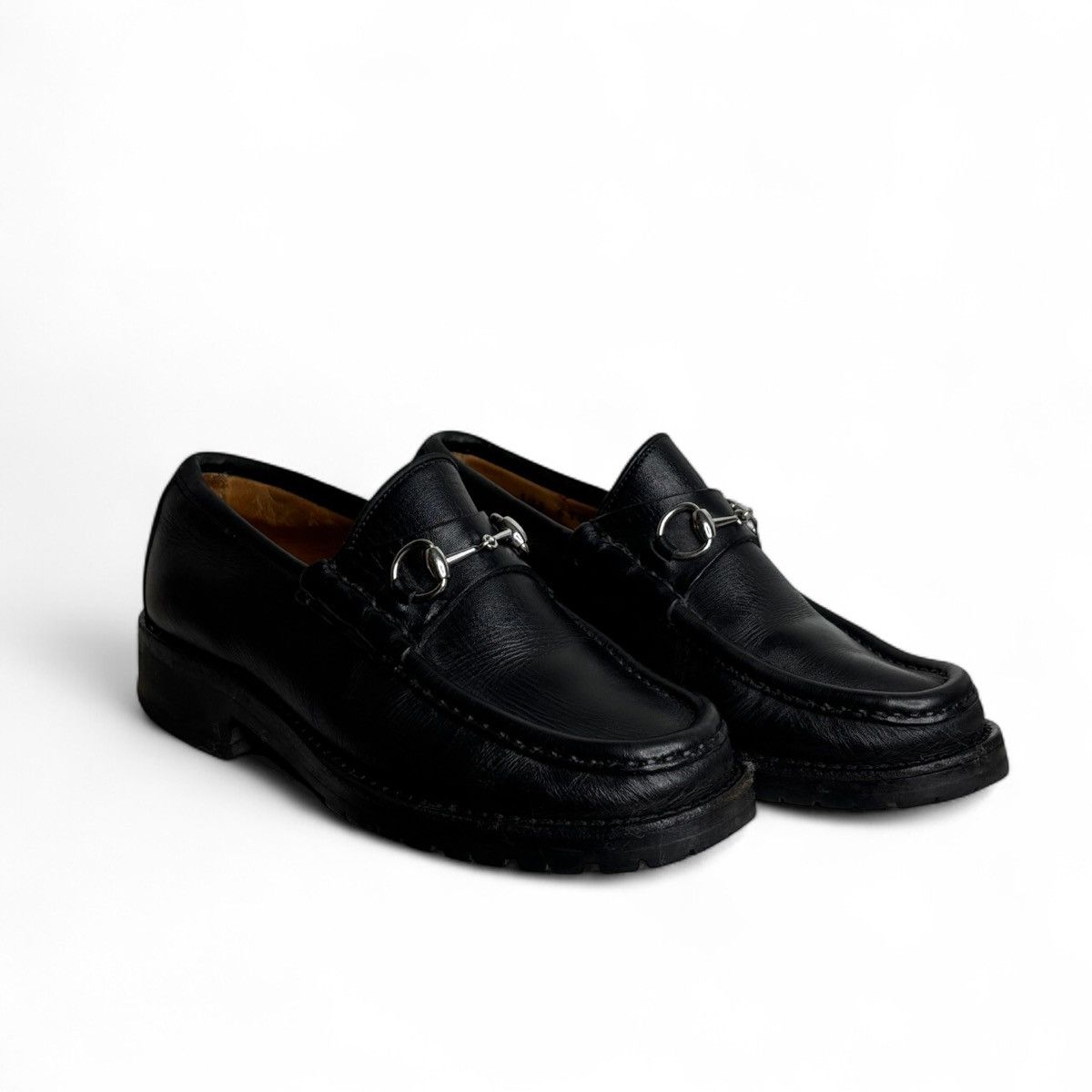 Gucci Vintage Gucci Horsebit leather loafers Size US 6 / IT 36 - 2 Thumbnail