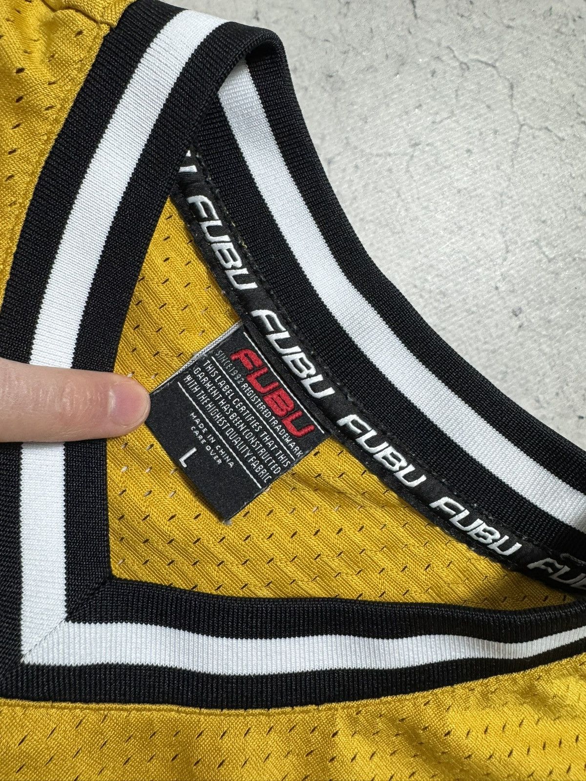 Fubu Fubu 05 Jersey Shirt Big Logo Yellow Size L Size US L / EU 52-54 / 3 - 7 Thumbnail