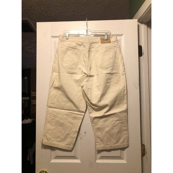 Ralph Lauren ralph lauren women's beige cotton shorts size: 16 Size 38" / US 16 / IT 52 - 3 Thumbnail