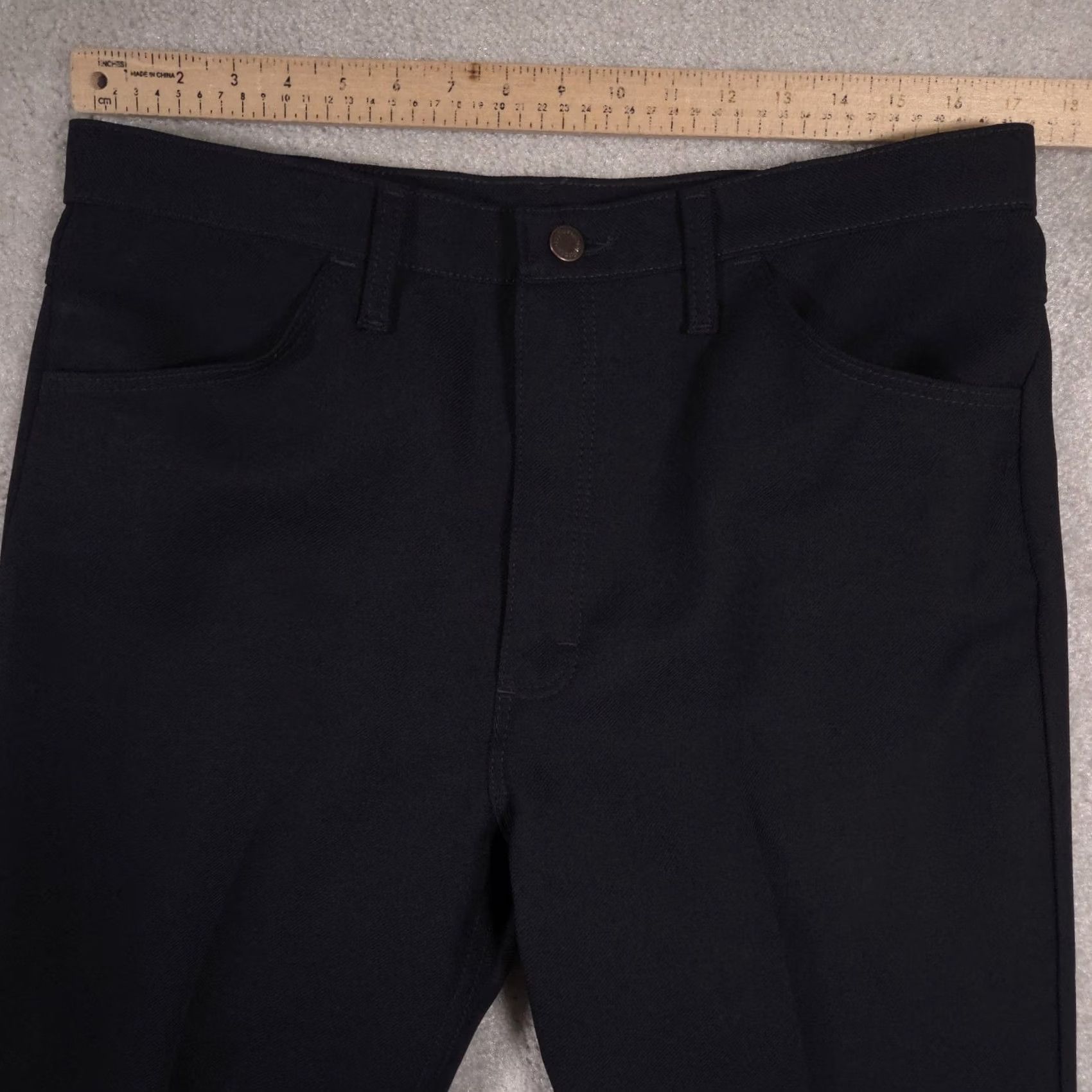 Wrangler VINTAGE Wrangler Pants Mens Navy Blue Straight Slacks 34x30 Classic Fit Size US 34 / EU 50 - 6 Thumbnail