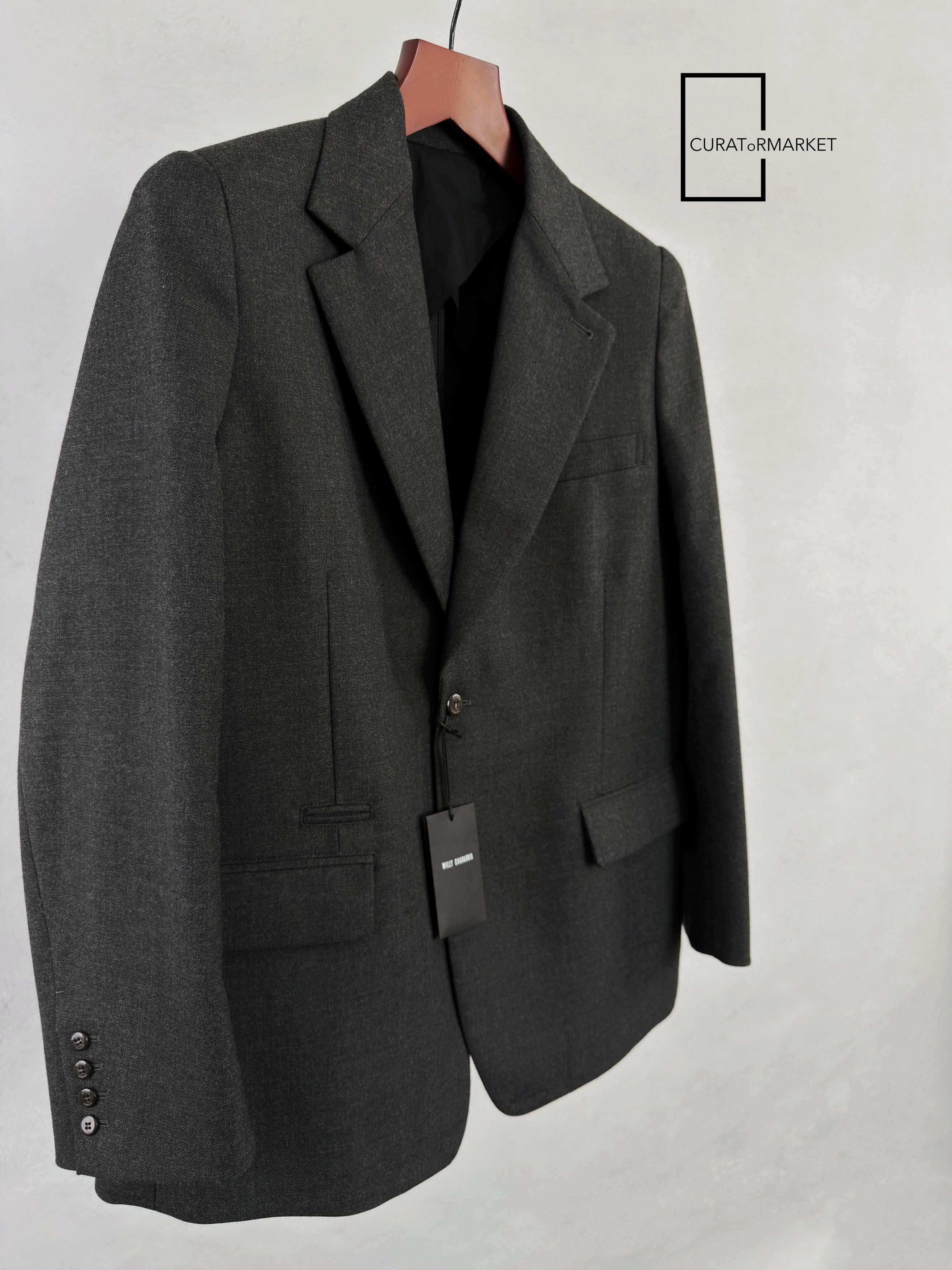 Willy Chavarria Runway Oversized Tailoring Wool Chuco Blazer Tarantula FW25 Size US S / EU 44-46 / 1 - 3 Thumbnail