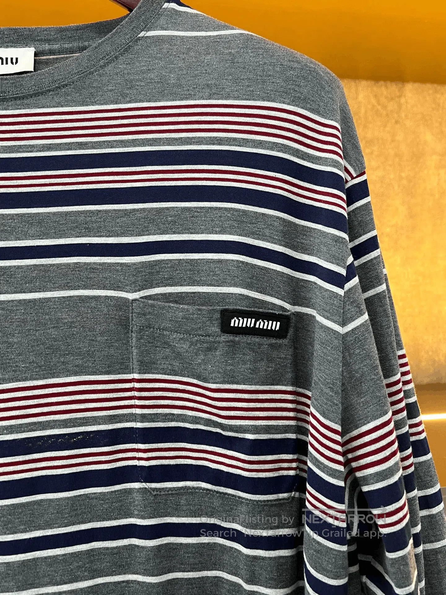Miu Miu Miumiu Striped Sweatshirt. Size L / US 10 / IT 46 - 3 Thumbnail