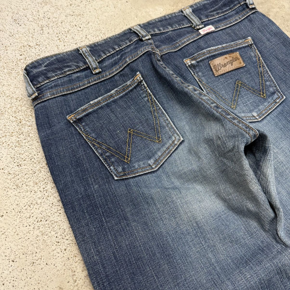 Other Lady Wrangler Whisker Distressed Denim Pants Size 29" - 12 Thumbnail