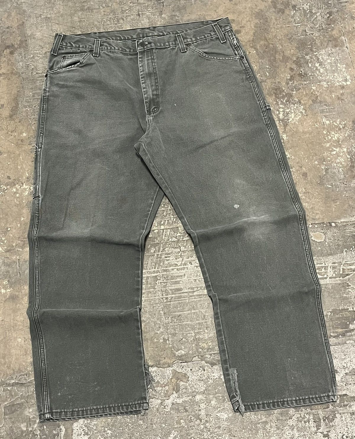 Carhartt × Dickies × Vintage Faded green dickies workwear pants baggy fit y2k hype Size US 36 / EU 52 - 7 Thumbnail
