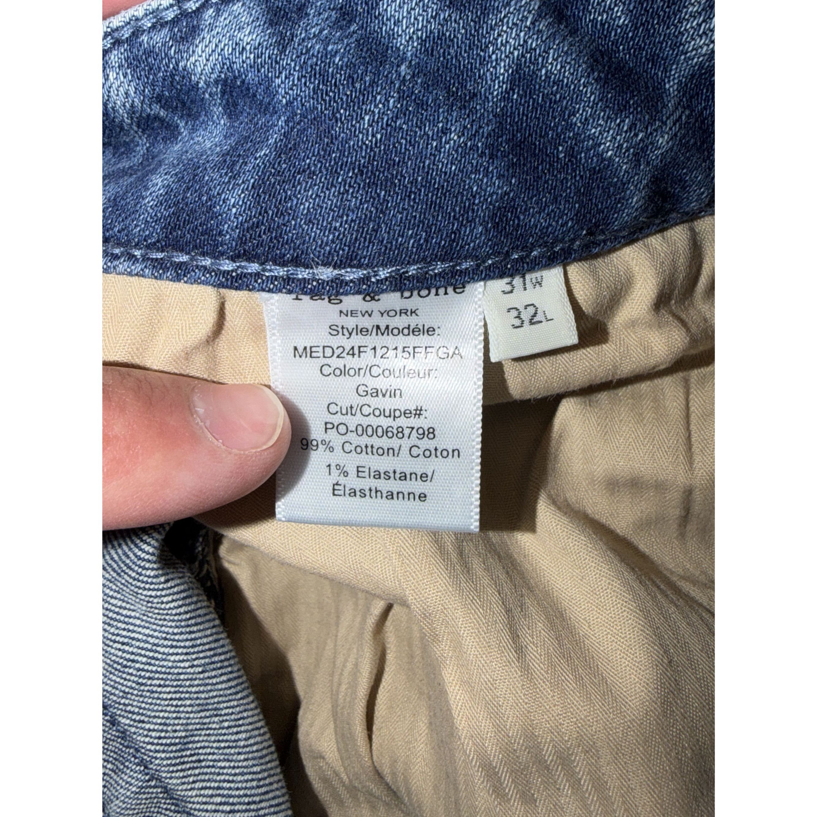 Rag & Bone Rag & Bone Fit 3 Athletic Jeans Gavin Dark Indigo 31x32 EUC Size US 31 - 3 Thumbnail