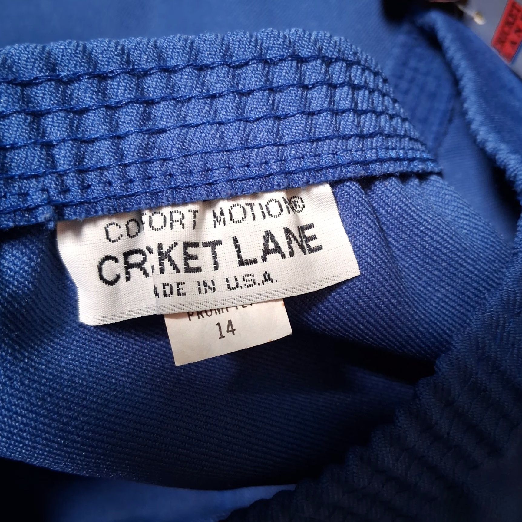 Vintage VINTAGE Cricket Lane Skirt Women Midi 16 Blue Polyester A-Line NOS 1980s Comfort Motion Regular Wool? Wait. Size 38" / US 16 / IT 52 - 7 Thumbnail