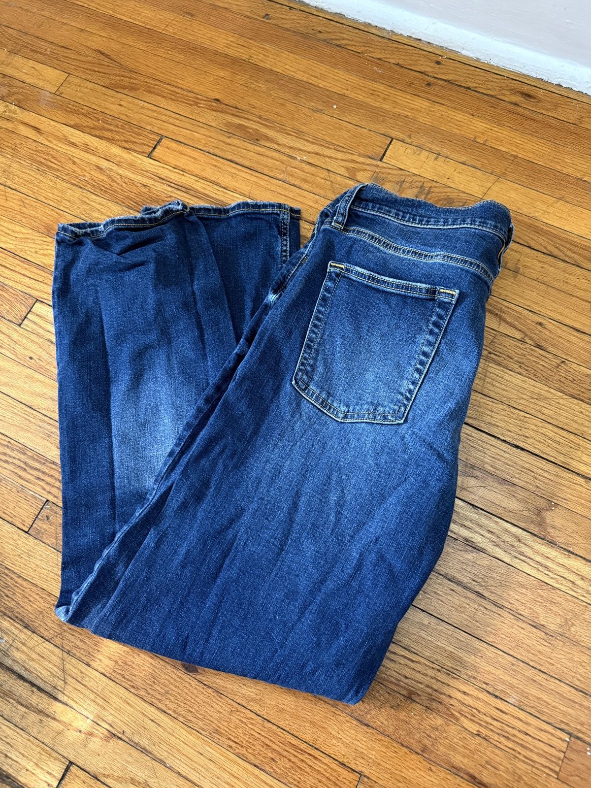 Target Basics Straight Blue Jeans Size US 32 / EU 48 - 2 Thumbnail