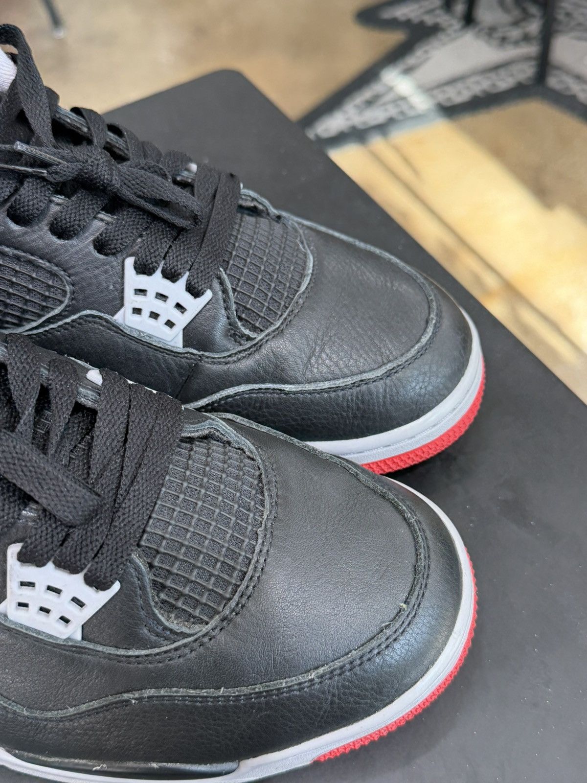 Jordan Brand Air Jordan 4 Bred Reimagined Size 11.5 (2024) Size US 11.5 / EU 44-45 - 8 Thumbnail