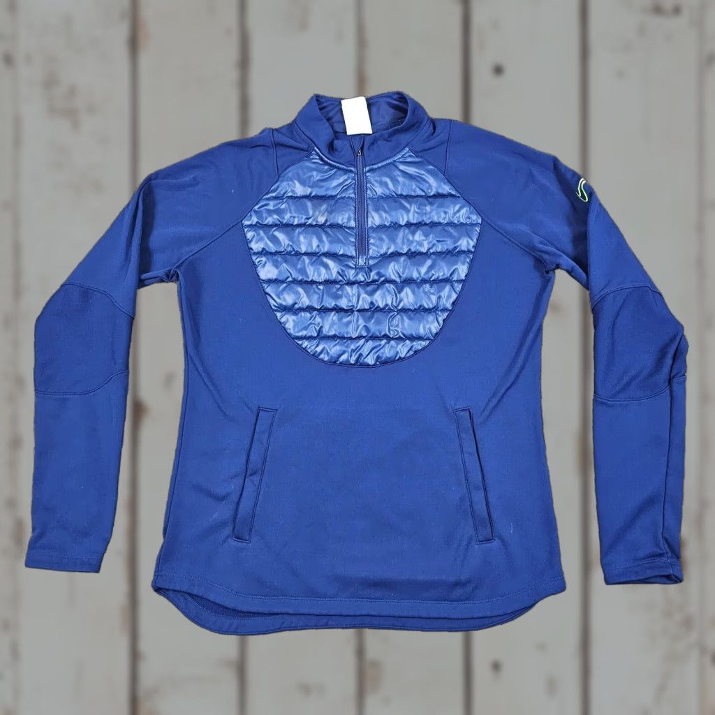 Nike Nike Therma-Fit Soccer Drill Top Womens Medium M Blue Padded Long Sleeve Pullover Activewear Size M / US 6-8 / IT 42-44 - 1 Thumbnail