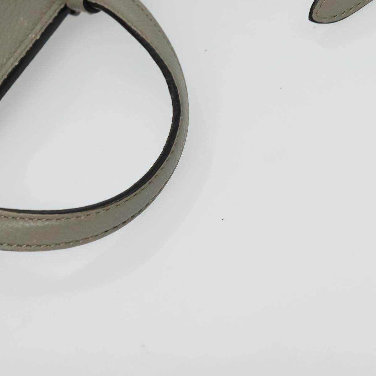 Gucci GUCCI Bamboo Daily Hand Bag Leather Gray Silver Size ONE SIZE - 7 Thumbnail