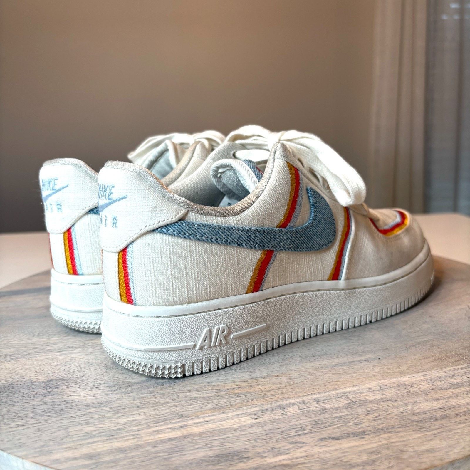 Nike Nike Air Force 1 Low DJ4655-133 Rainbow Canvas Sneakers Sz 7 Size US 7 / IT 37 - 7 Thumbnail