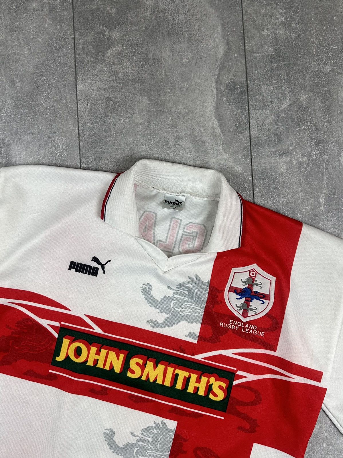 Puma Puma England Home Rugby League Jersey 1995 Size US XL / EU 56 / 4 - 14 Thumbnail