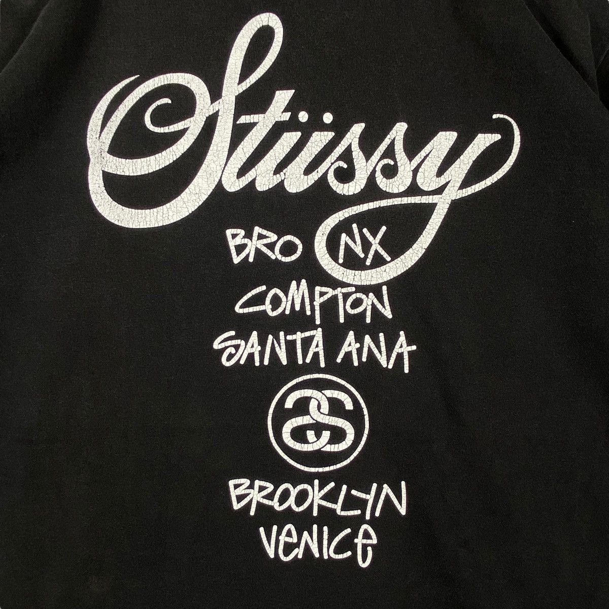Stussy × Vintage Vintage 00's STUSSY World Tour Anniversary Tee Shirt Size US L / EU 52-54 / 3 - 6 Thumbnail