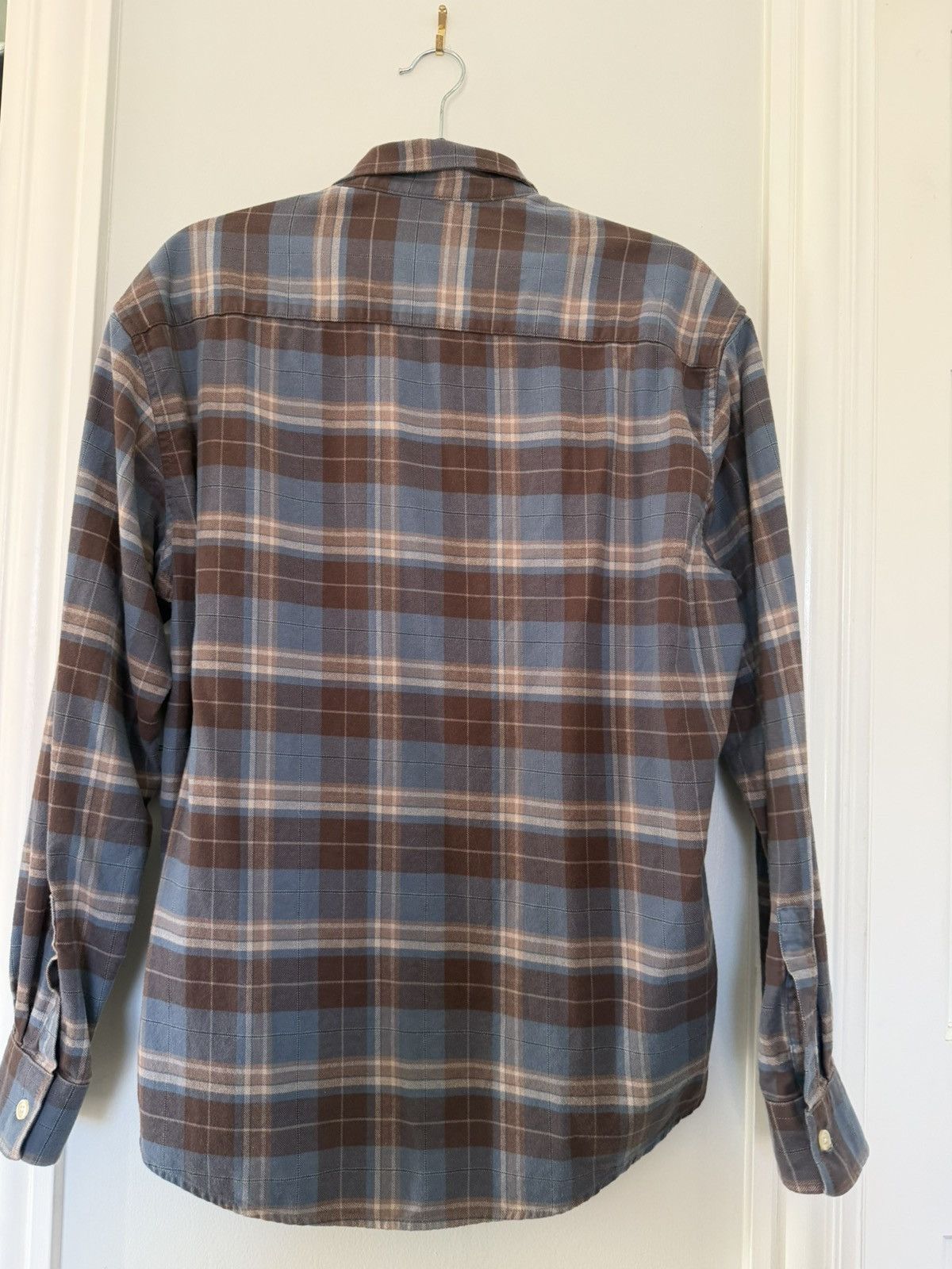 NN07 NN07 Plaid Button Down Shirt Blue Brown Premium Casual Size US L / EU 52-54 / 3 - 3 Thumbnail