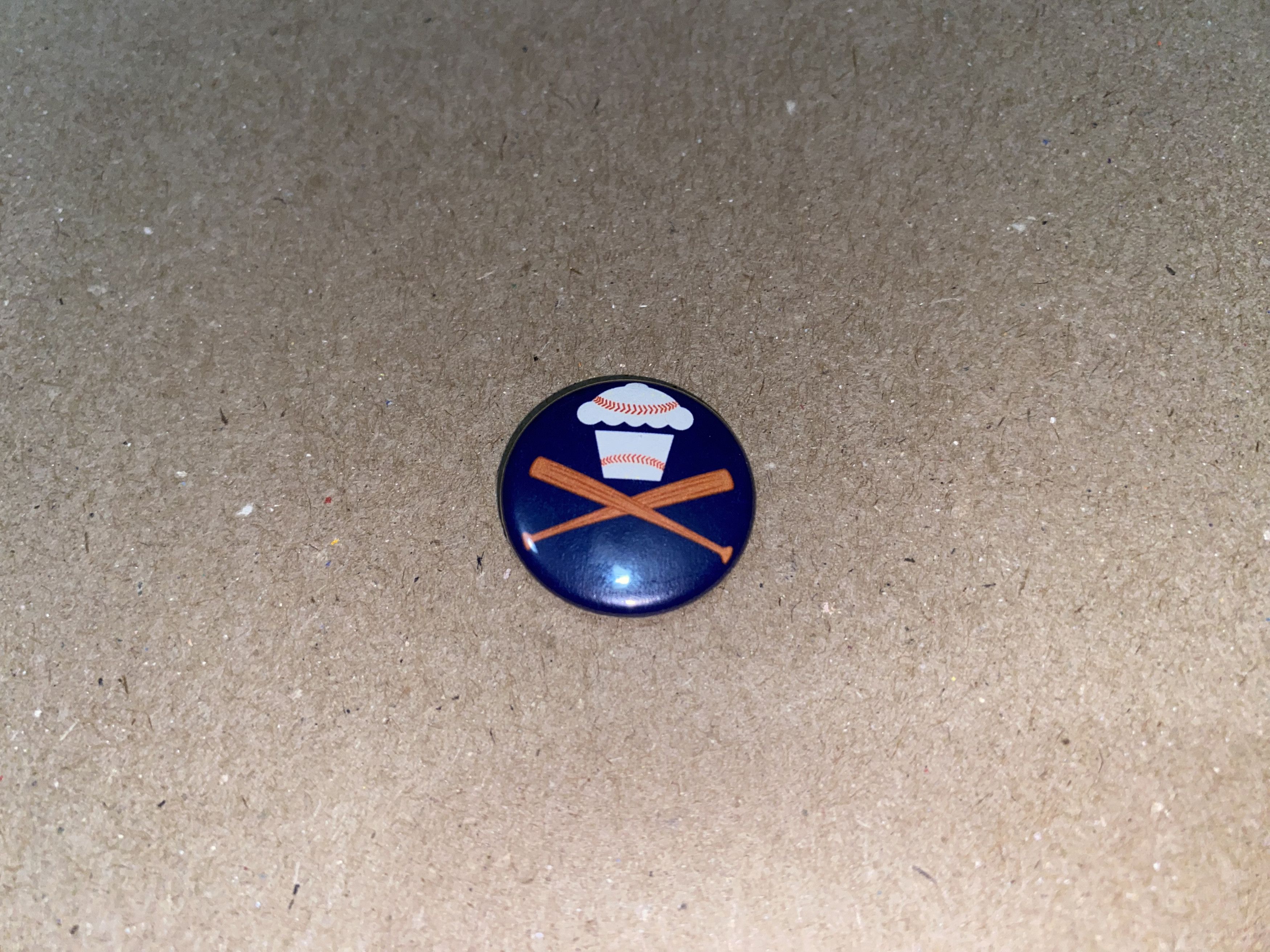 Johnny Cupcakes × Vintage Johnny Cupcakes RARE Baseball Button Pin Hat Shirt supreme! Size ONE SIZE - 2 Thumbnail