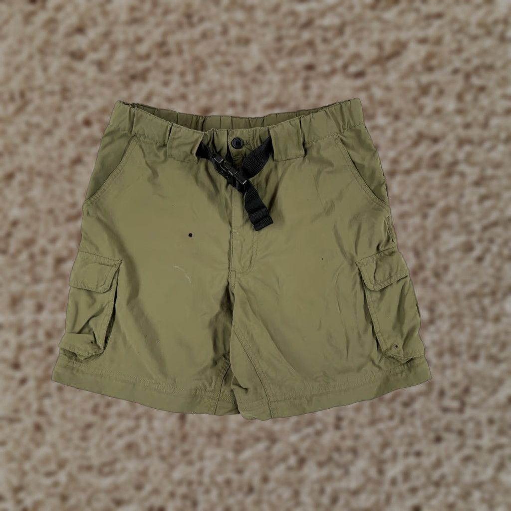 Vintage BOY SCOUTS OF AMERICA Cargo Shorts Men Small Green Nylon 30x6 Military Size US 29 - 1 Thumbnail