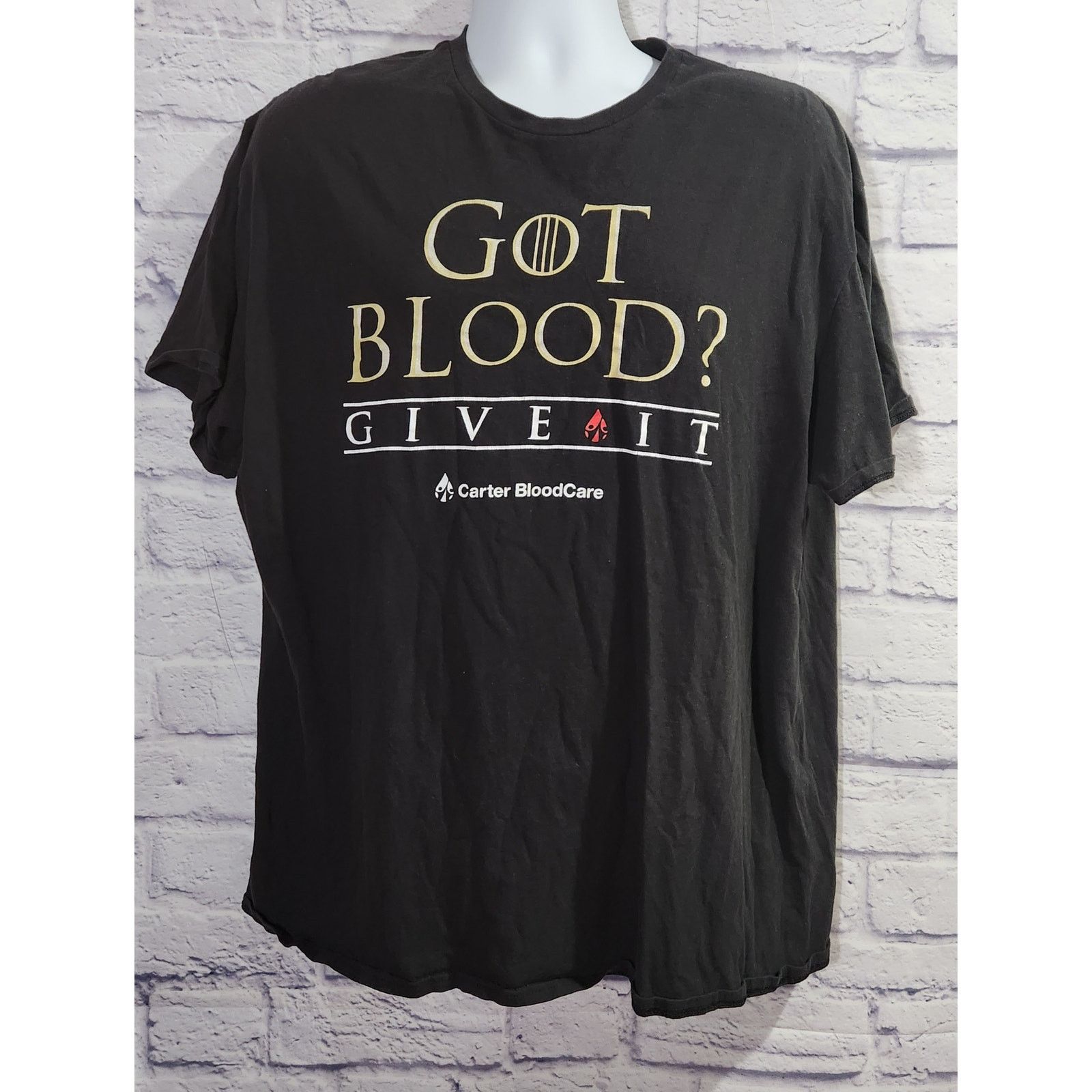 Other Black Got Blood? Give It Carter Blood Care T Shirt XL Size US XL / EU 56 / 4 - 1 Thumbnail