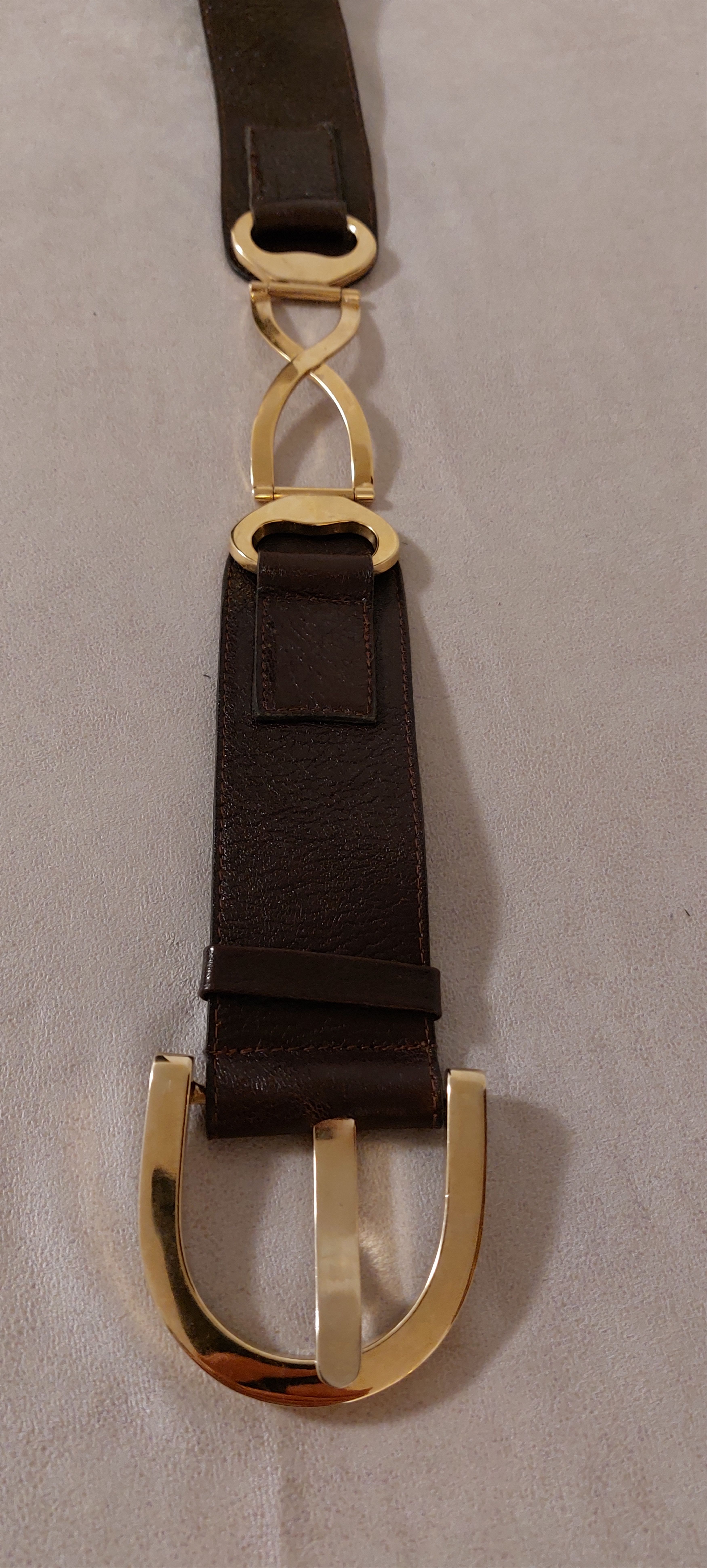 Vintage Vintage Leather Belt Glam Rock Disco Size ONE SIZE - 9 Thumbnail