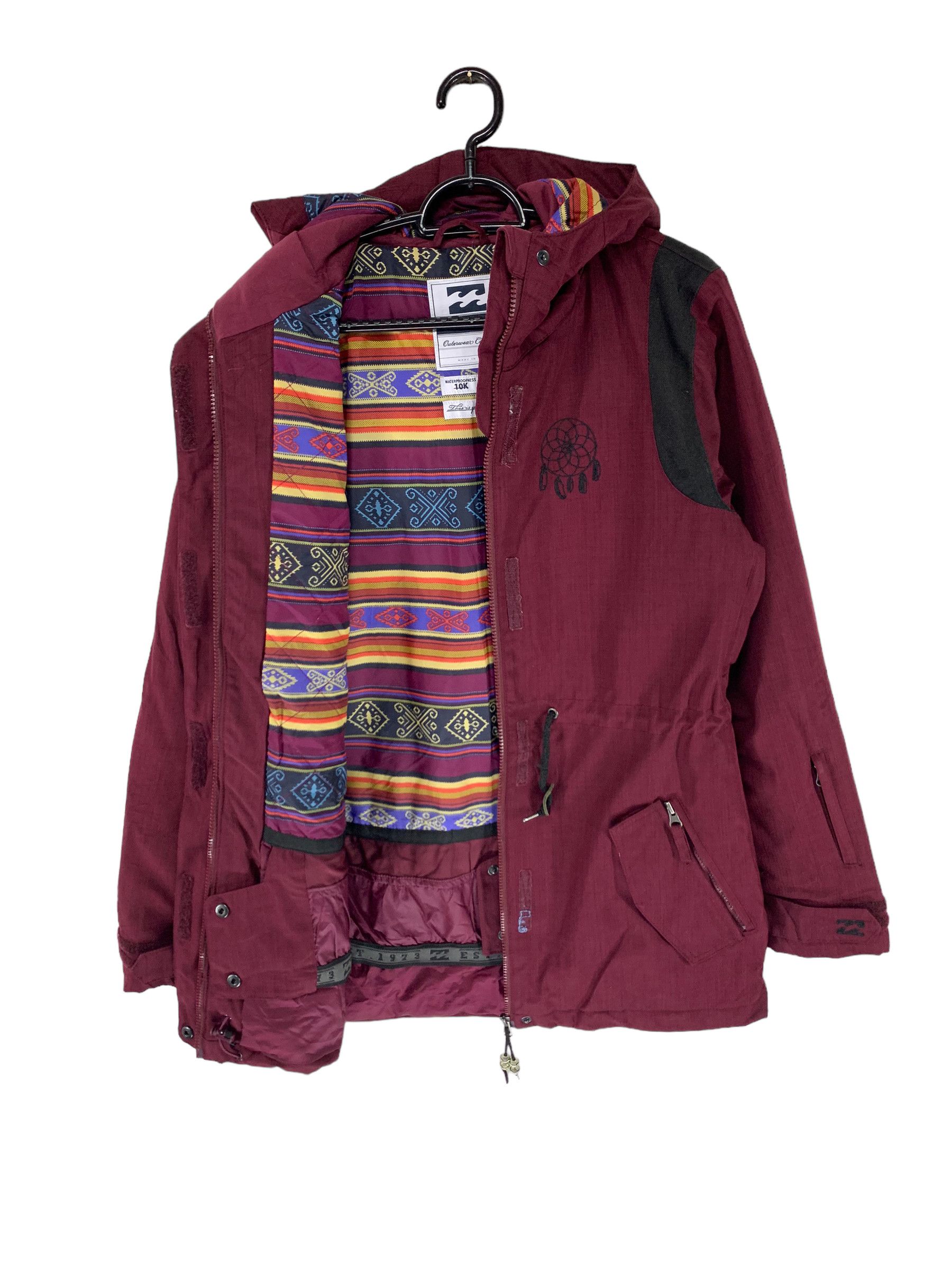 2000s Billabong dream catcher aztec line hoodie jacket