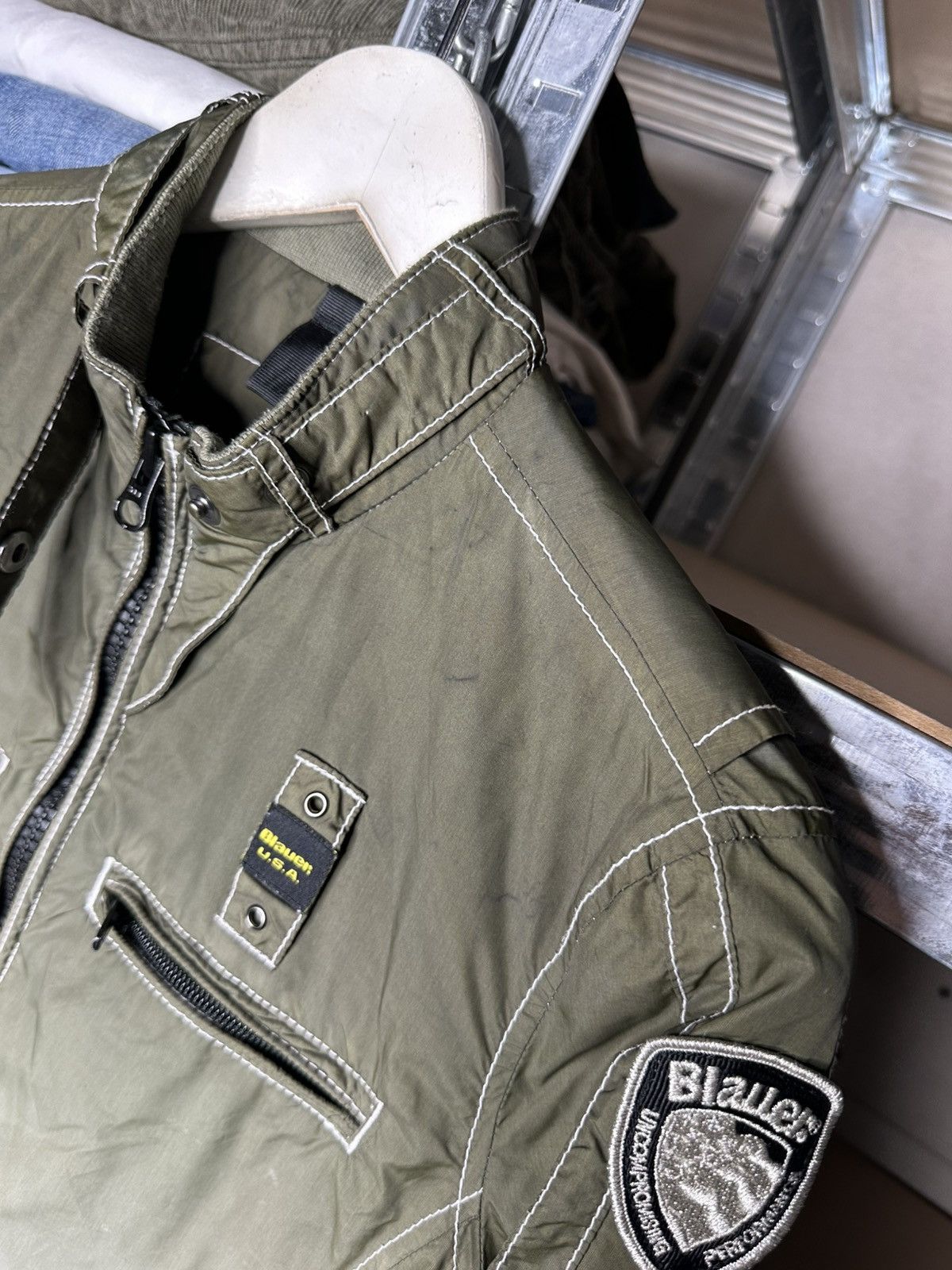 Other Blauer USA Biker Jacket Gradient Zip Up Women’s Size M Size M / US 6-8 / IT 42-44 - 8 Thumbnail